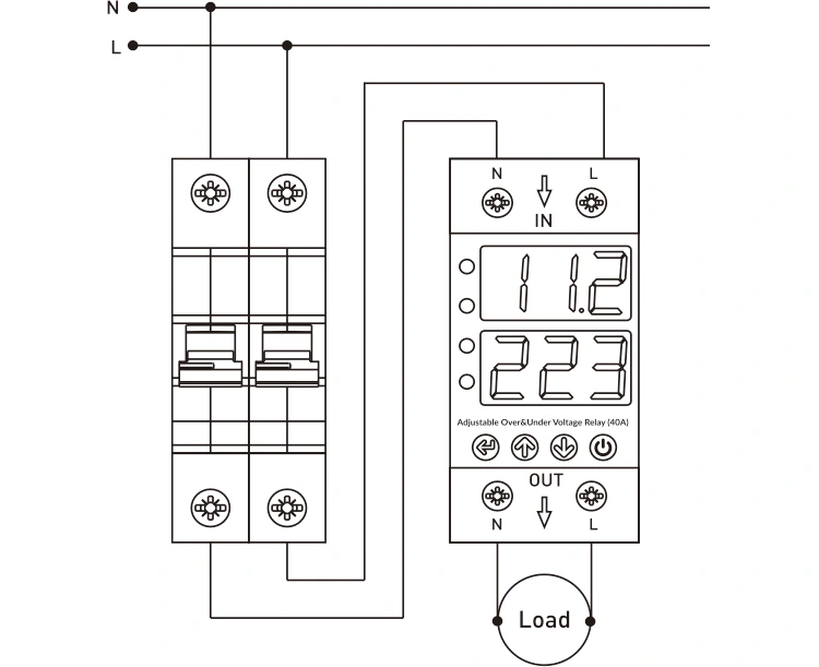 40A 63A Over and Under Protector
